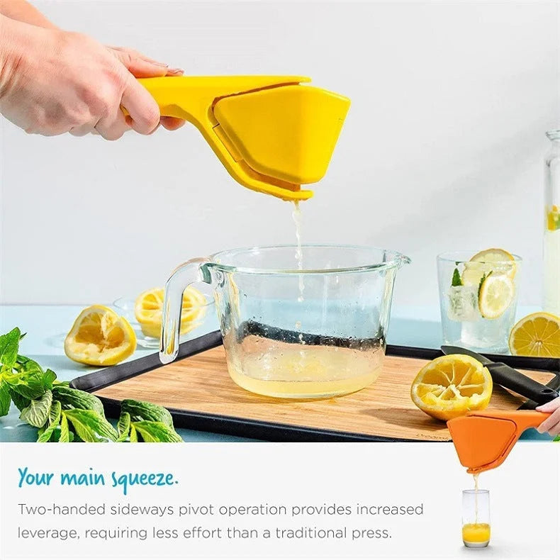 3 Pcs Green Easy-Squeeze Manual Citrus Juicer - Durable