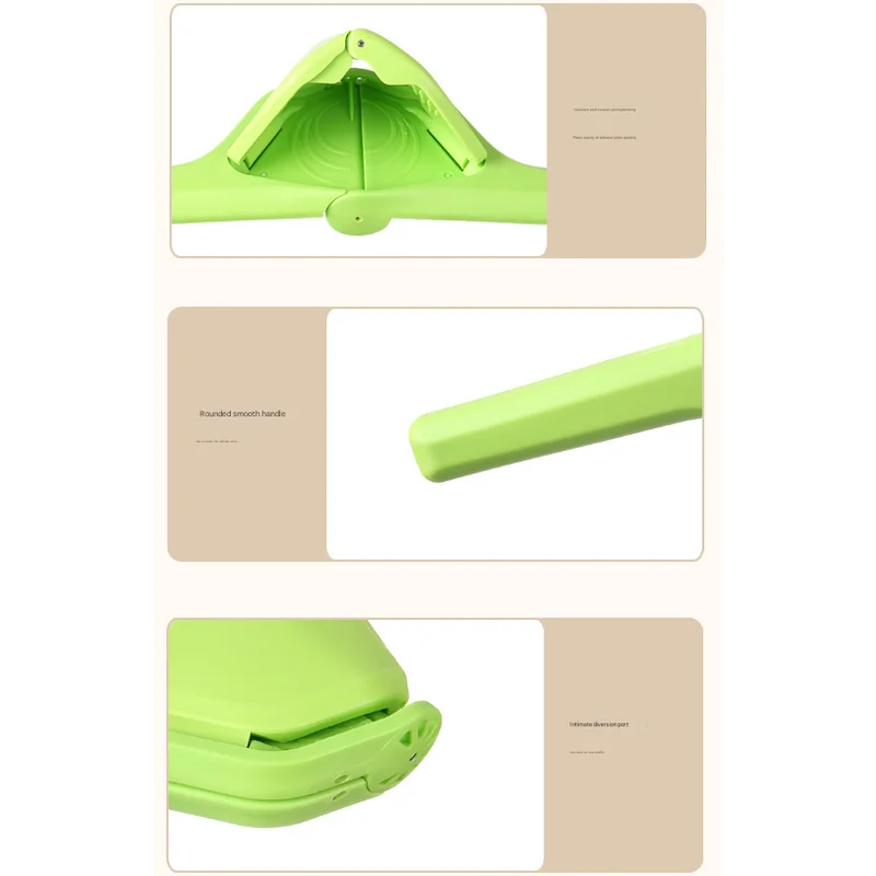 3 Pcs Green Easy-Squeeze Manual Citrus Juicer - Durable