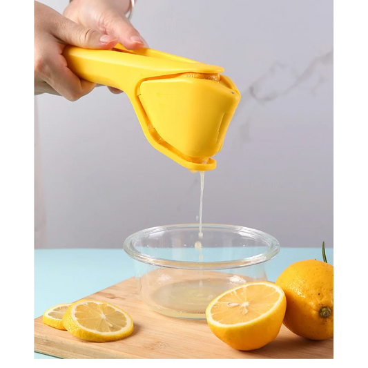 3 Pcs Yellow Easy-Squeeze Manual Citrus Juicer - Durable