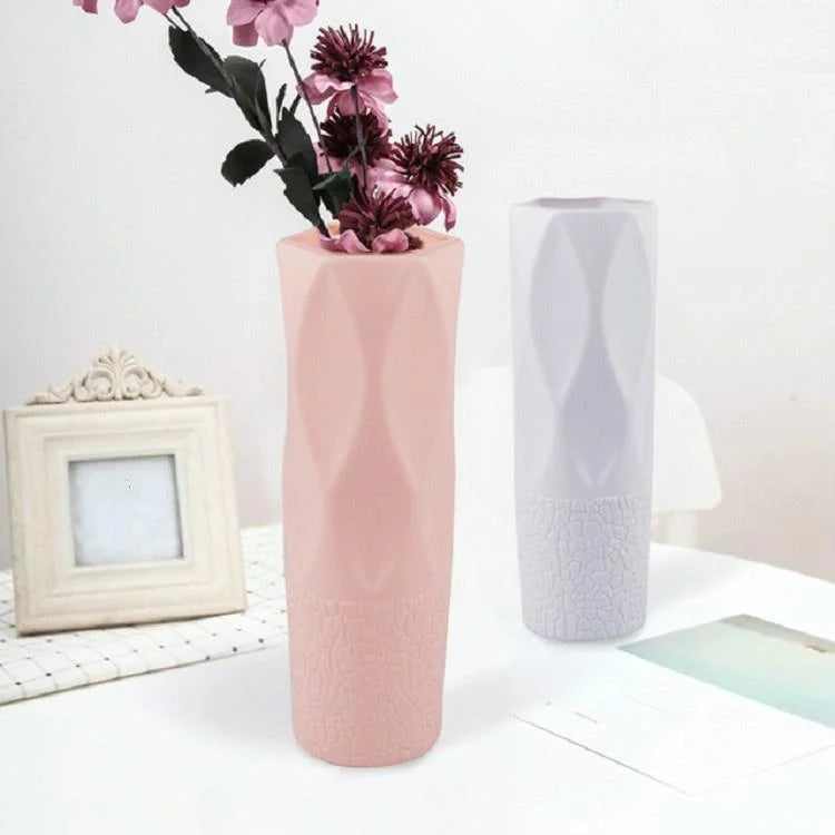 3-piece Plastic Vase Set for Dry and Wet Flower