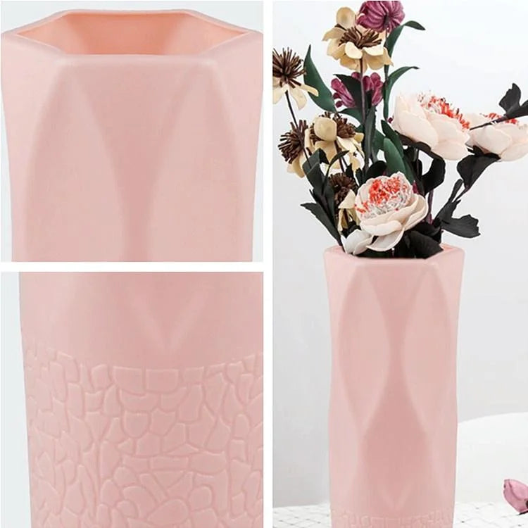 3-piece Plastic Vase Set for Dry and Wet Flower
