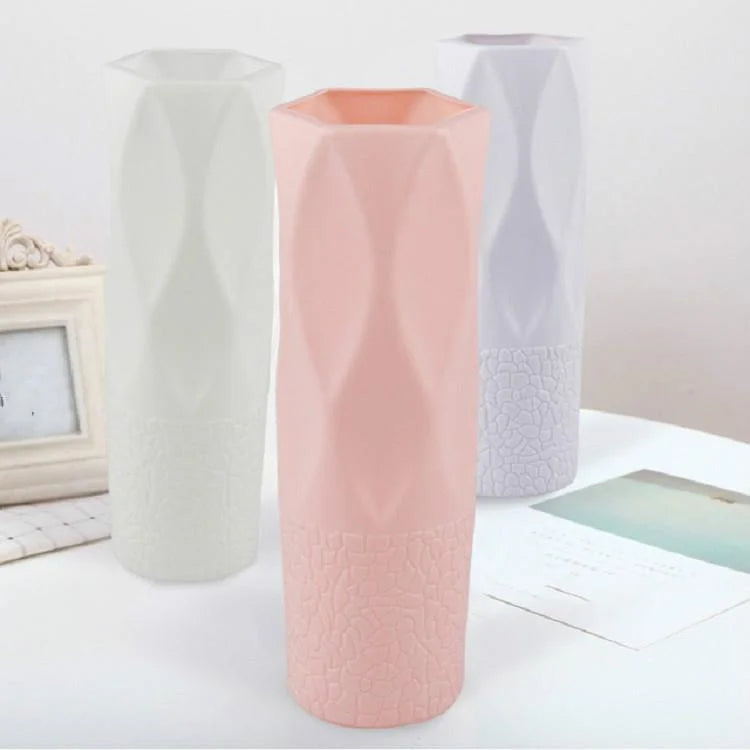 3-piece Plastic Vase Set for Dry and Wet Flower