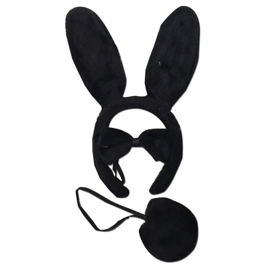 3 Piece Set Animal Costume Dress Up Party Bow Tie Tail Ears