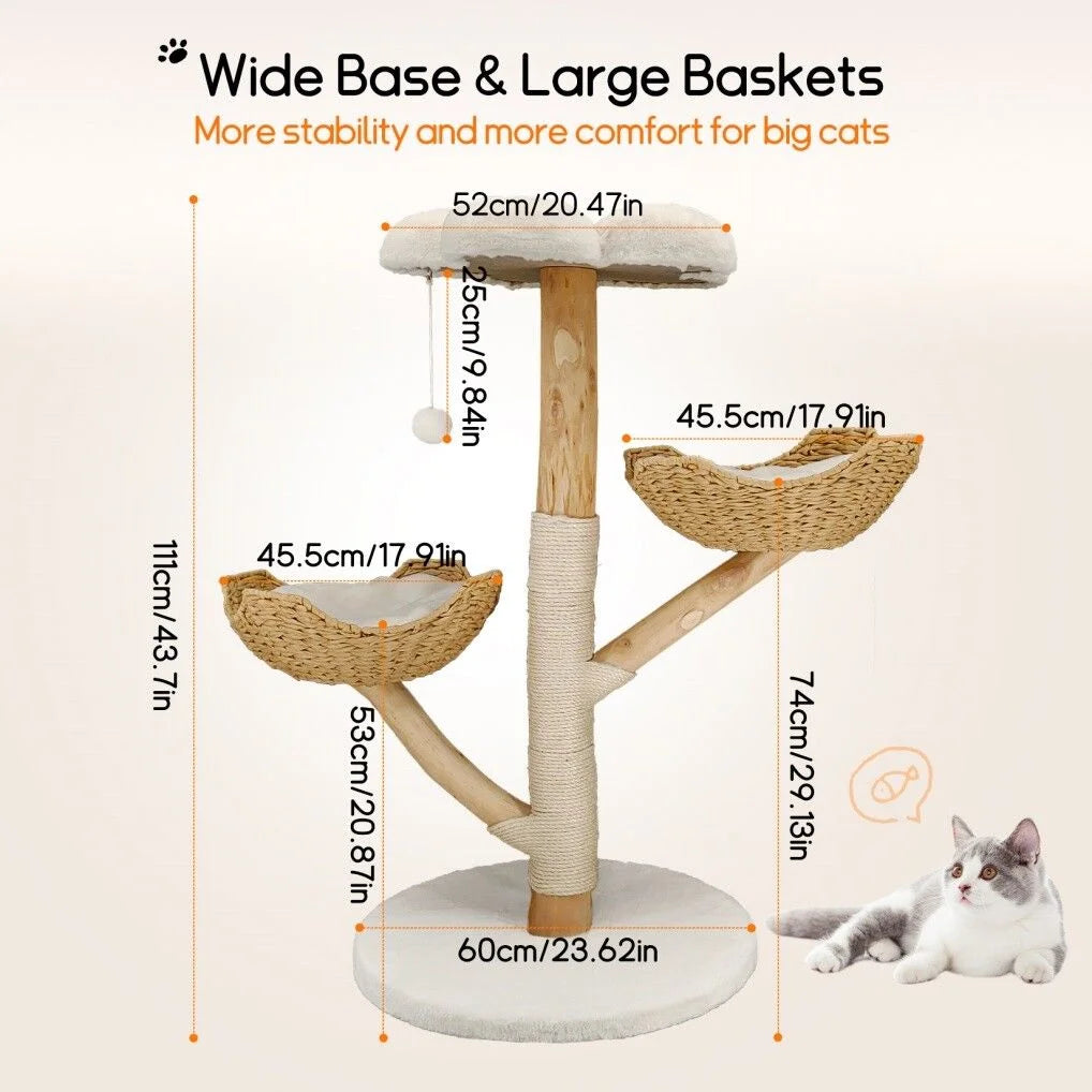 3 Tier Cat Tree Activity Centre Scratcher Post Climber
