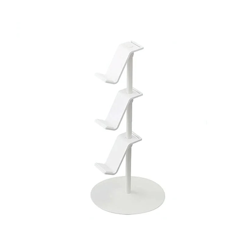 3-Tier Desktop Gamepad And Headphone Storage Rack - White-1915198262067990534