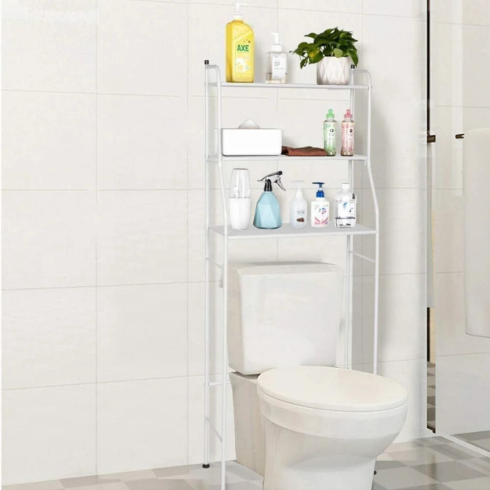 3 Tier Toilet Shelf Rack Over Laundry Bathroom Washing