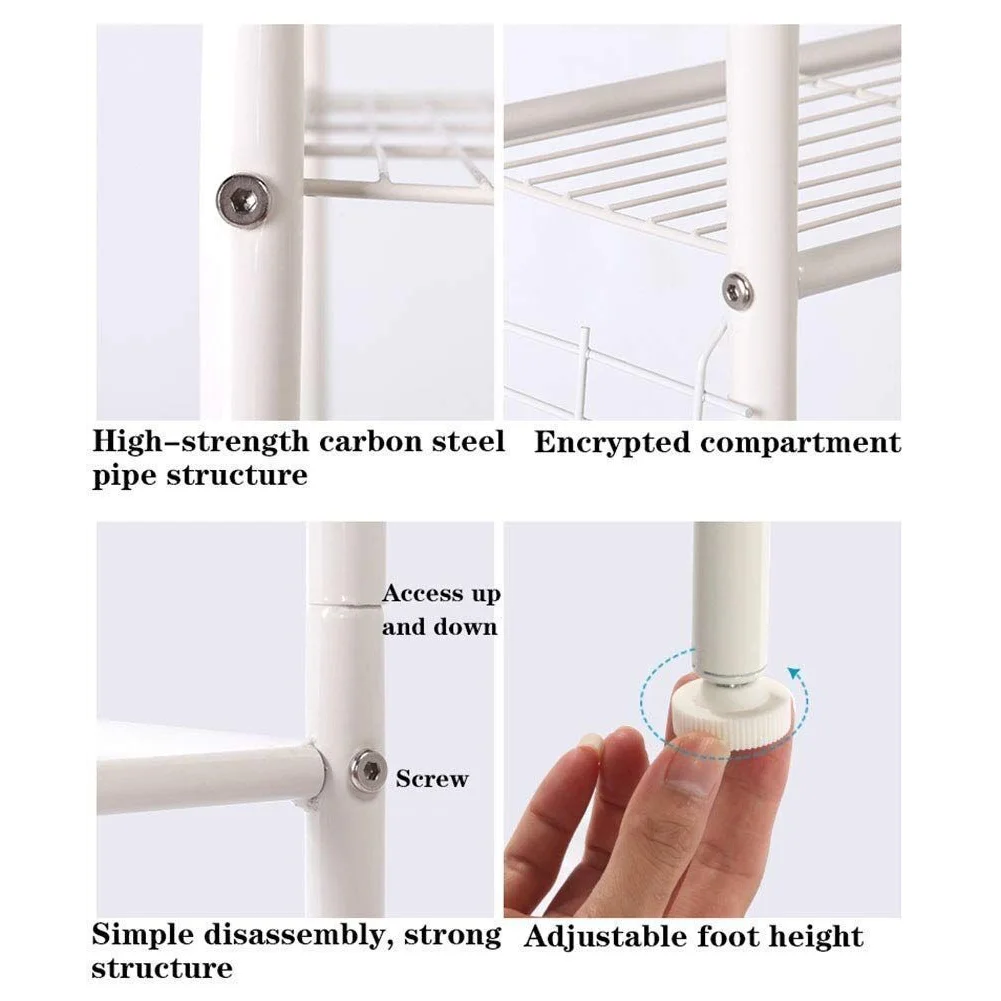 3 Tier Toilet Shelf Rack Over Laundry Bathroom Washing