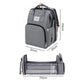 Bo Peep Nappy Changing Backpacks with Fold Out Mat Insulated Pockets Travel Grey