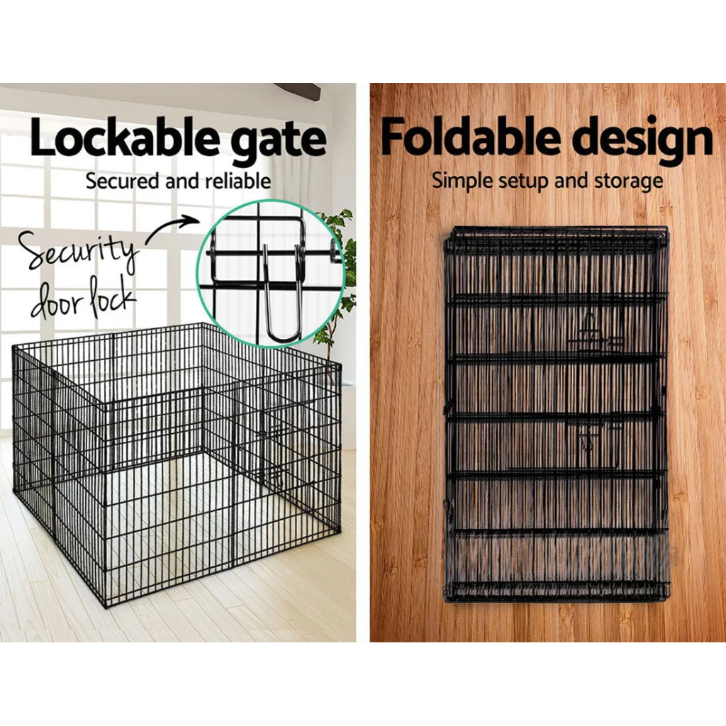 30’’ 8 Panel Pet Dog Playpen Puppy Exercise Cage Enclosure