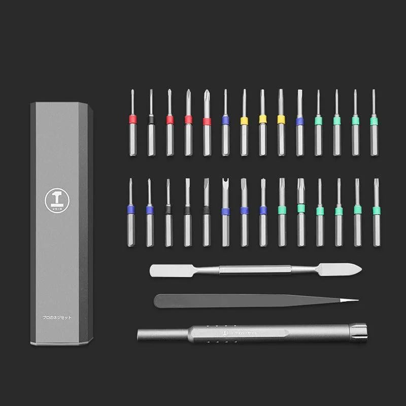 30-In-1 Aluminum Barrel Screw Knife Set For Disassembly And Maintenance-1915198112213897222