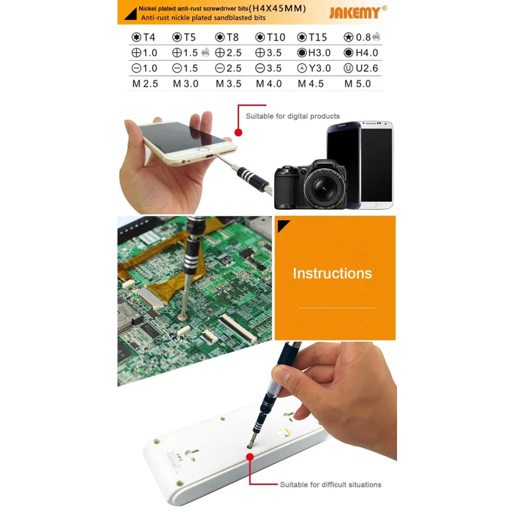 30-In-1 Interchangeable Screwdriver Set - Aviation Aluminum-1915197696222826498