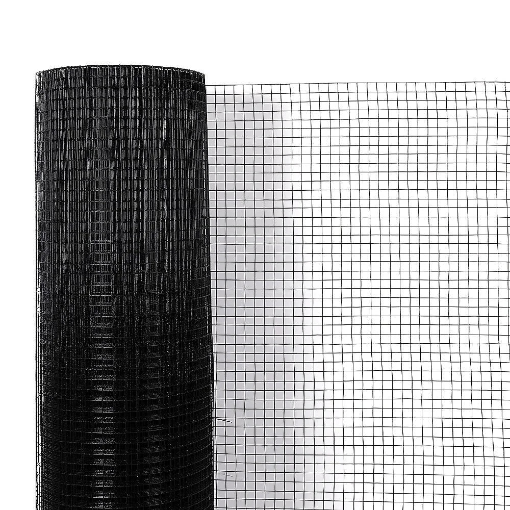 30m Black Chicken Wire Mesh Roll – Aviary & Garden Fencing