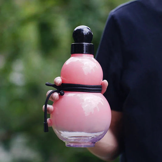 32oz Black Myth Wukong Inspired Gourd Water Plastic Pink