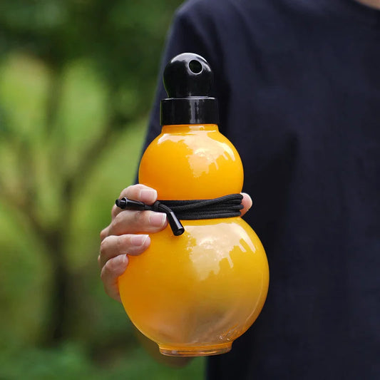 32oz Black Myth Wukong Inspired Gourd Water Plastic Yellow