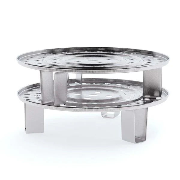 33L Stainless Steel Stock Pot with One Steamer Rack Insert - Premium