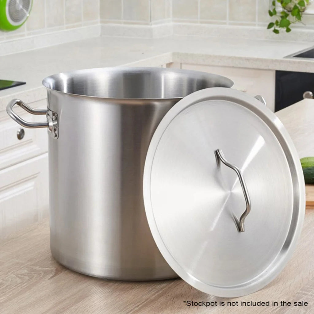 35cm Top Grade Stainless Steel Stockpot Lid Cover - Premium