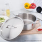 35cm Top Grade Stainless Steel Stockpot Lid Cover - Premium