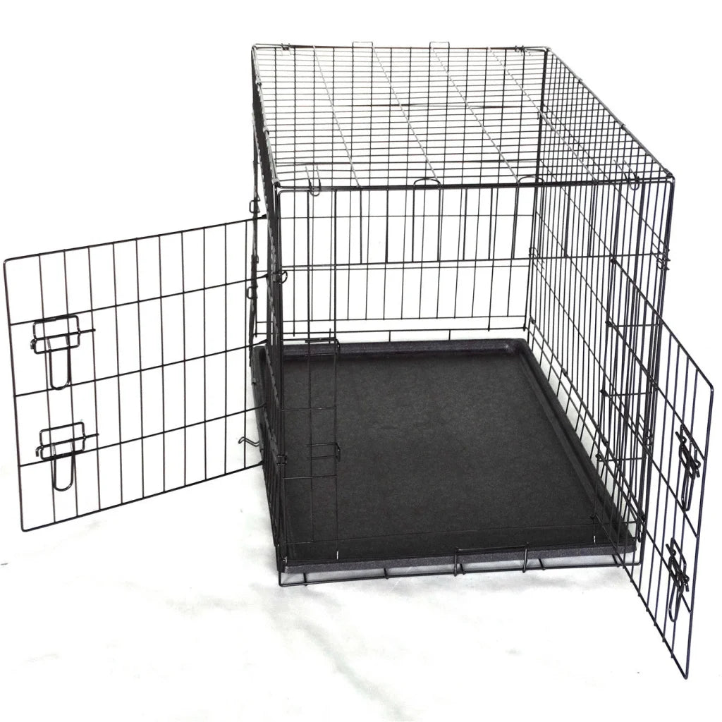 36’ Collapsible Metal Dog Cat Crate Cage Carrier