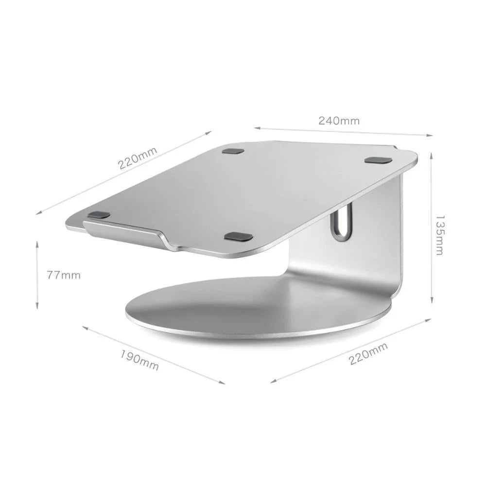 360 Degree Rotating Aluminum Laptop Stand - Efficient