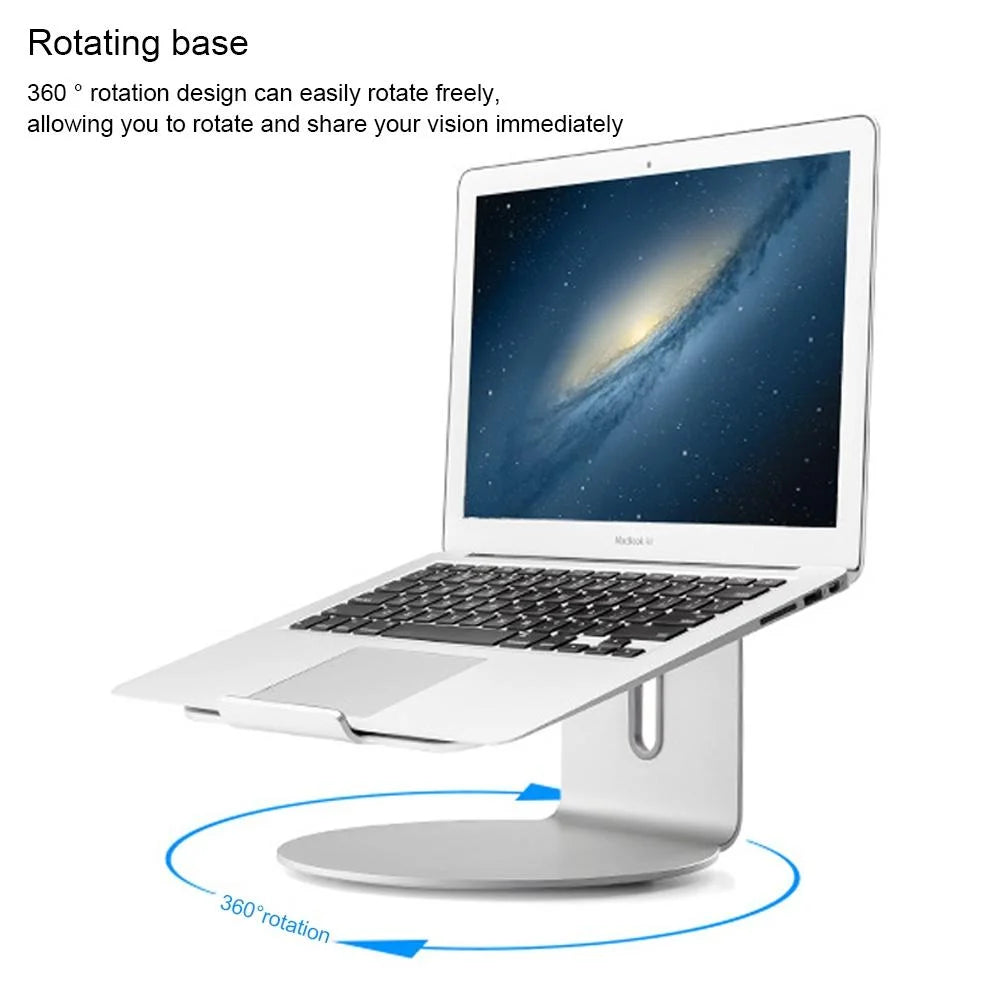360 Degree Rotating Aluminum Laptop Stand - Efficient