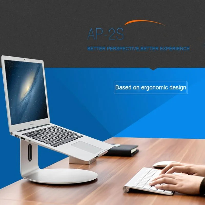 360 Degree Rotating Aluminum Laptop Stand - Efficient
