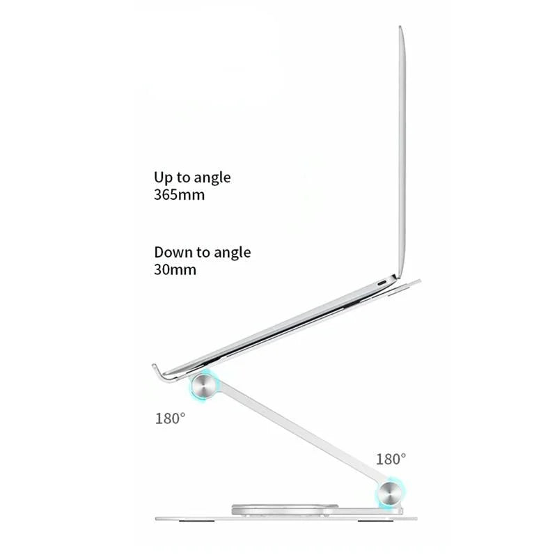 360 Degree Rotating Aluminum Laptop Stand - Heat