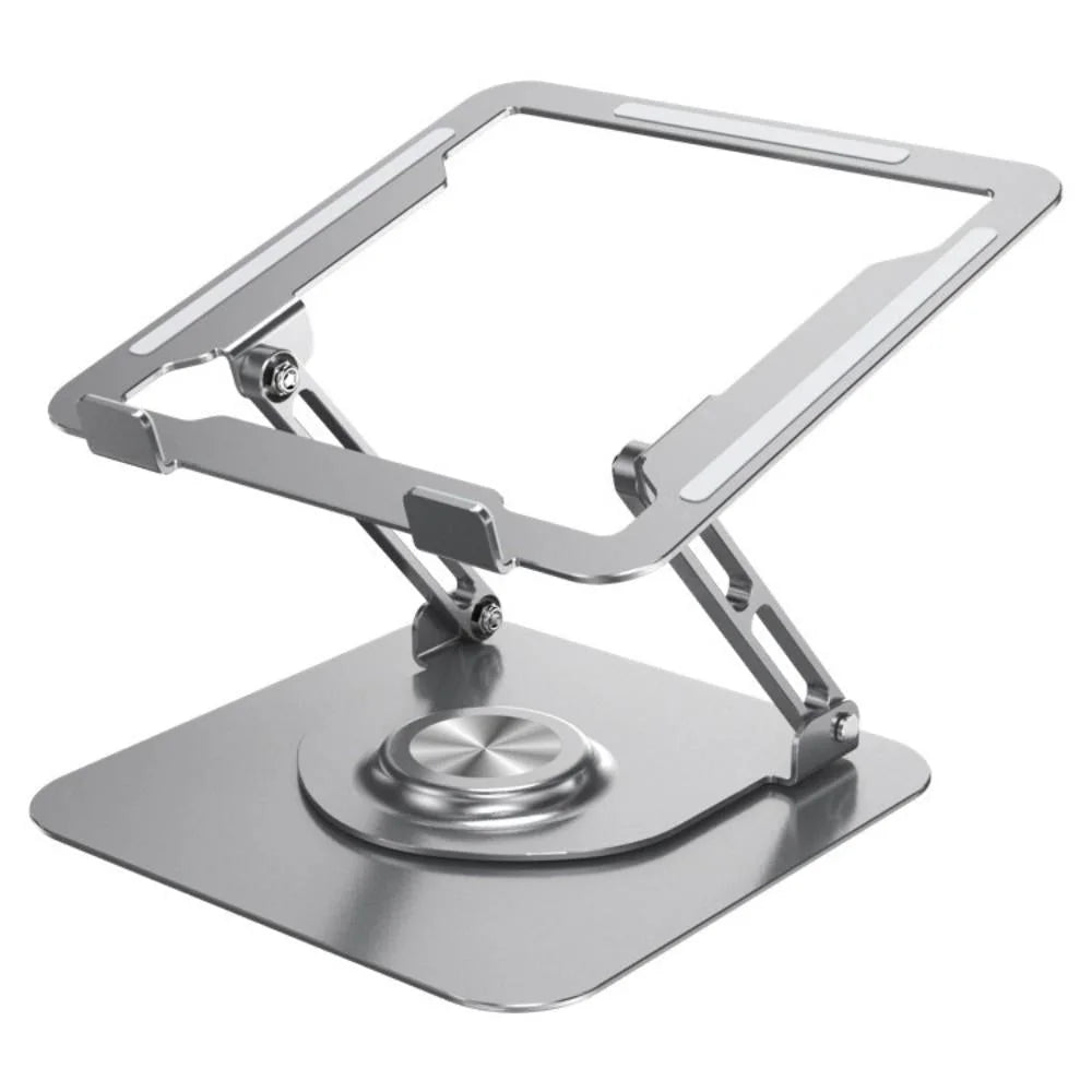 Laptop Rotation Meshanism 360 Degree Rotating Laptop Stand - Foldable Aluminum Bracket - Gray ...