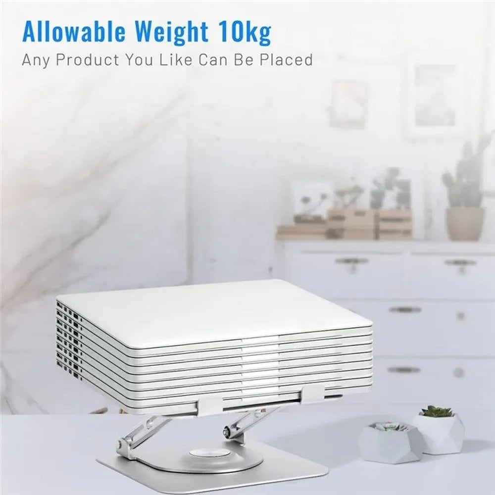360 Degree Rotating Laptop Stand - Foldable Aluminum