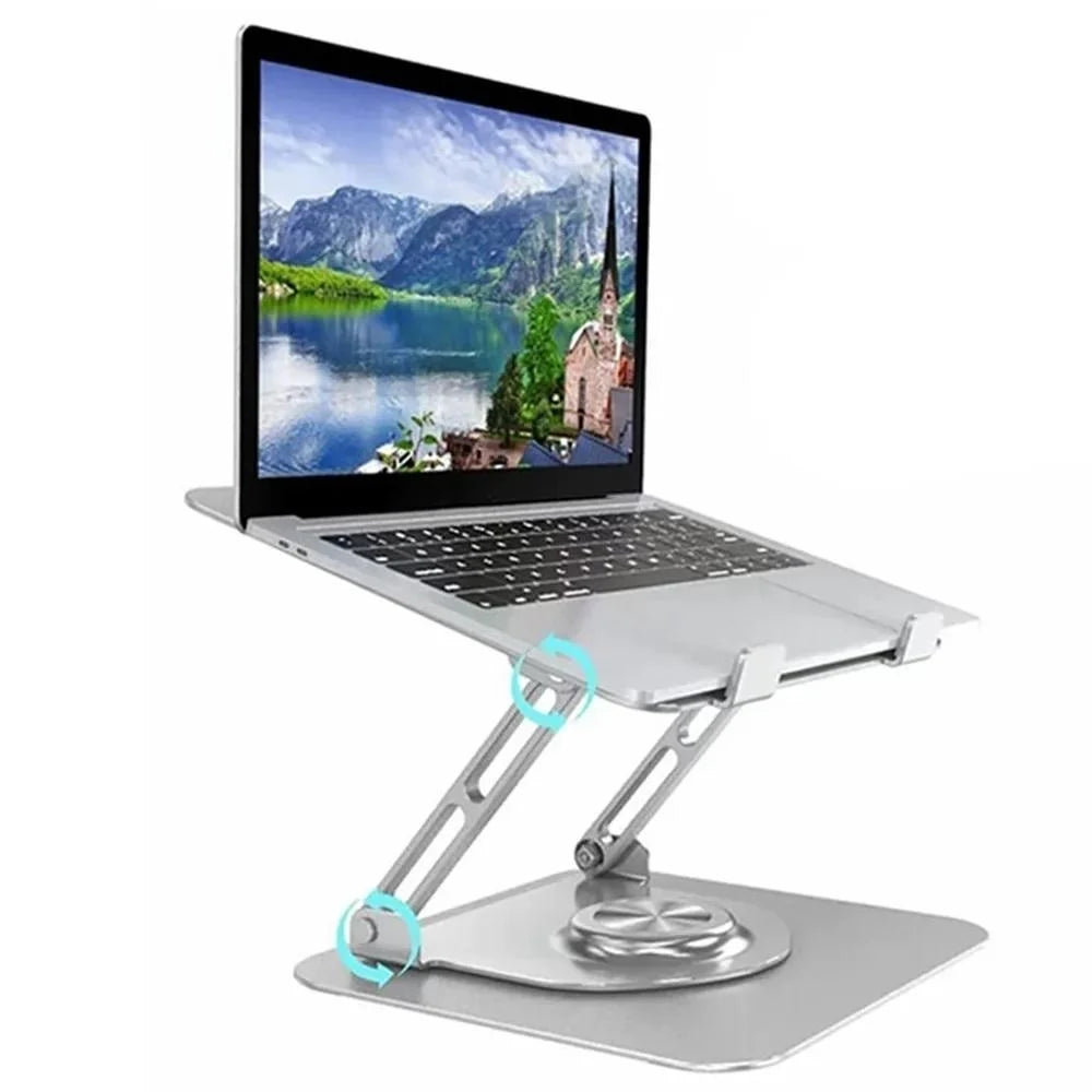 360 Degree Rotating Laptop Stand - Foldable Aluminum