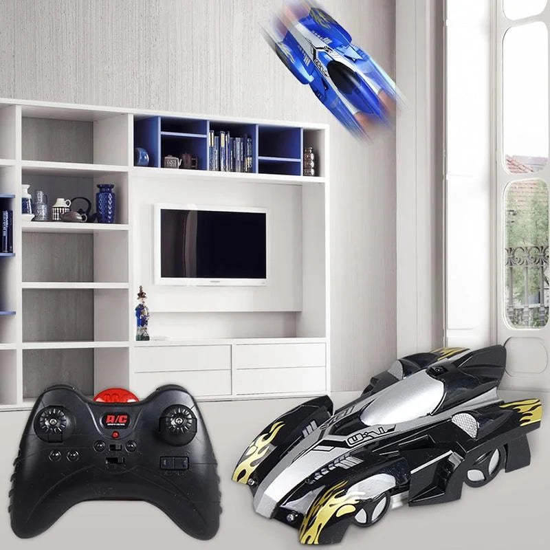 360 Degree Rotating Rc Car with Led Lights - Wall Climber