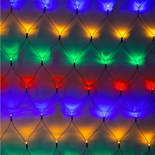 360 LED Net Lights Connectable available in 3 Colors - Cool