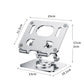 360 Rotation Ergonomic Laptop Stand - Adjustable Height