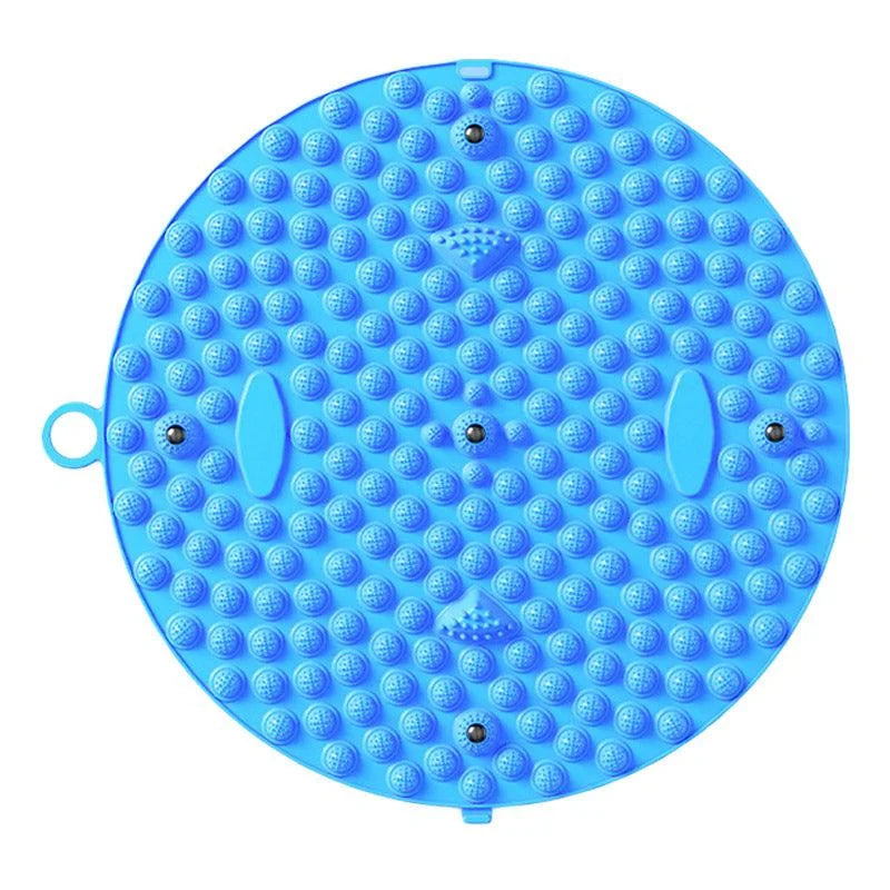 37/55cm Soft Silicone Circular Foot Mat with Textured