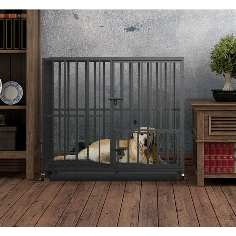 38 Heavy Duty Dog Cage Large XL XXL Pet Kennel on Wheels