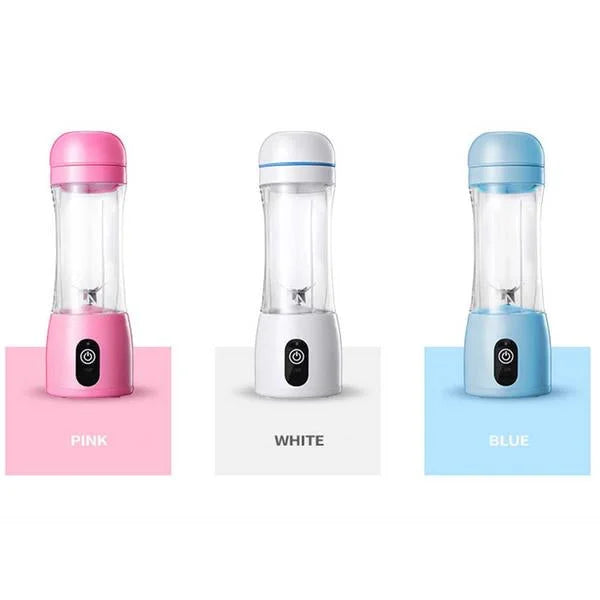 380ml Portable Mini USB Rechargeable Handheld Fruit Mixer Juicer Blue - Premium