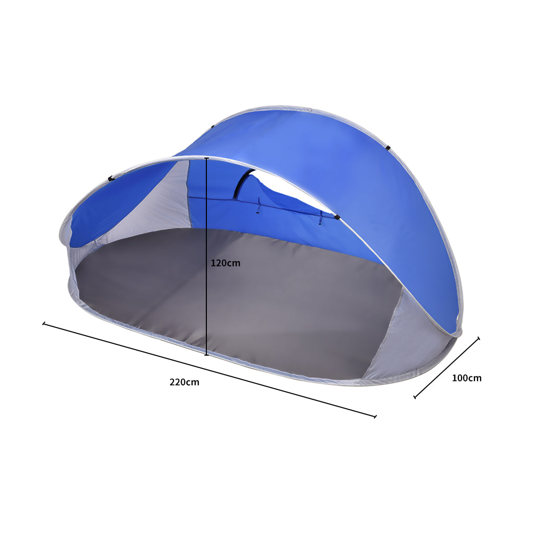 Mountview Pop Up Tent Camping Beach Blue