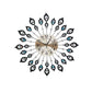 3D Crystal Wall Clock Large Modern Luxury Round Dial