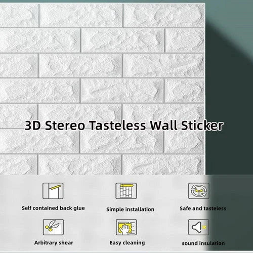 3D Foam Brick Wall Panel Self Adhesive Waterproof Wallpaper