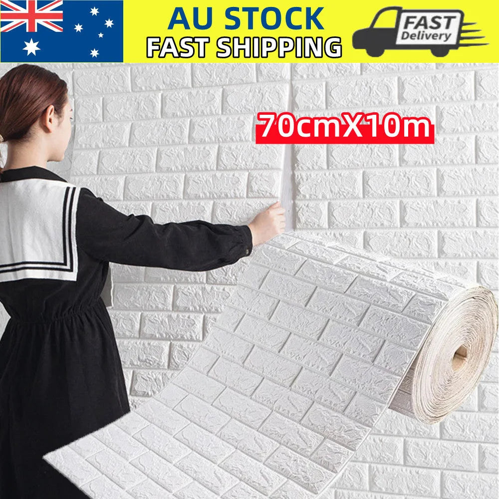 3D Foam Brick Wall Panel Self Adhesive Waterproof Wallpaper