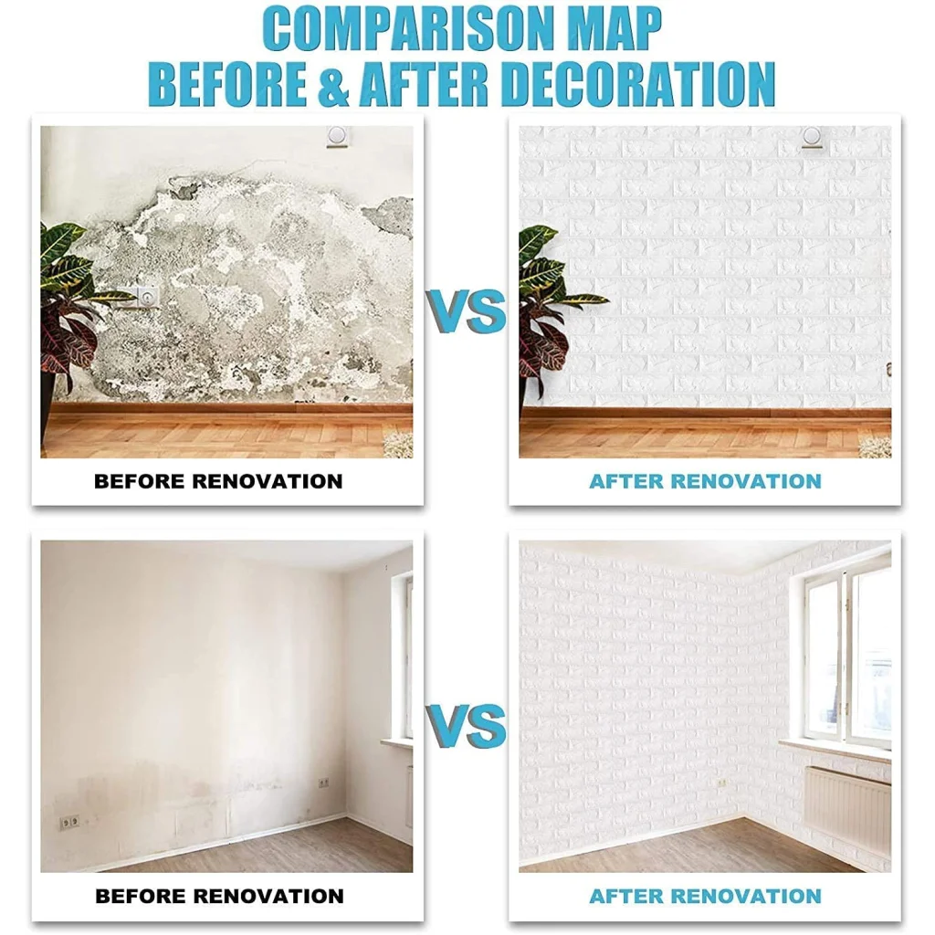 3D Foam Brick Wall Panel Self Adhesive Waterproof Wallpaper