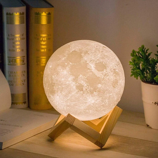 3D Moon Lamp Night Light Moonlight Desk Table Smart Phone
