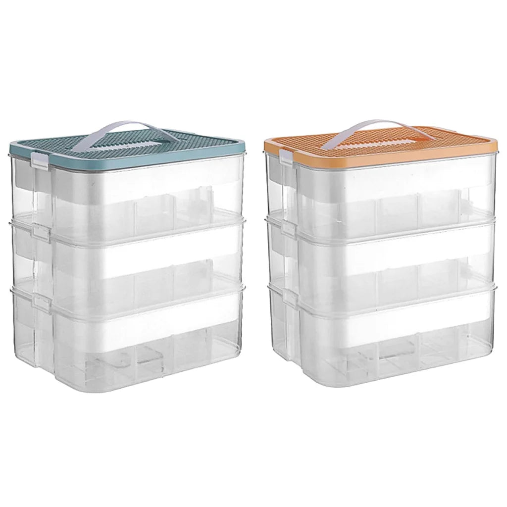 3Layer Storage Box Large Capacity Toy Organizer Building
