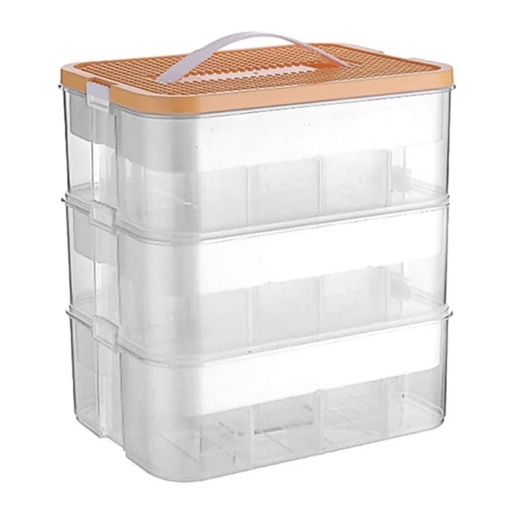 3Layer Storage Box Large Capacity Toy Organizer Building