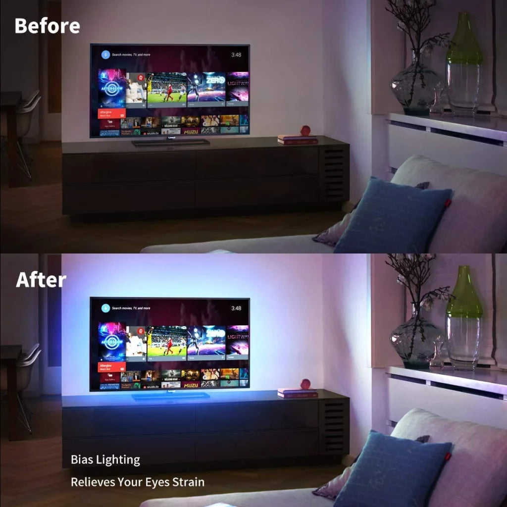3M LED Strip Lights Rope Light for TV Gaming and Computer