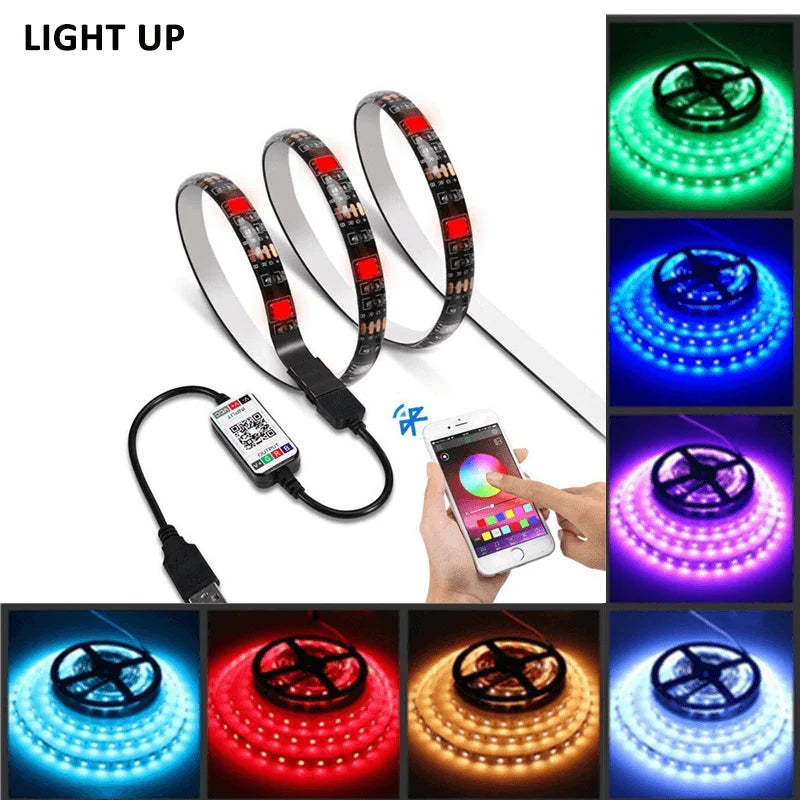 3M RGB LED Strip Lights IP65 Waterproof 5050 300LEDs 12V