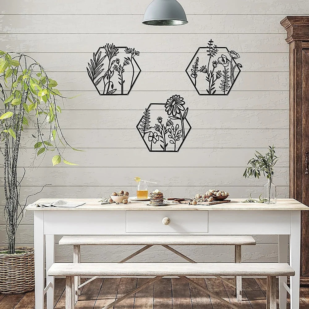 3pc Metal Art Wall Decor - Home & Garden > Decor > Garden