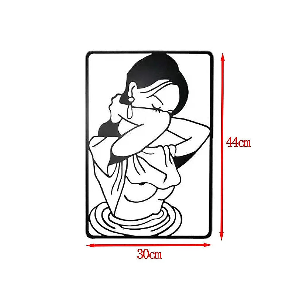 3pc Modern Metal Wall Art Decor Abstract Minimalist