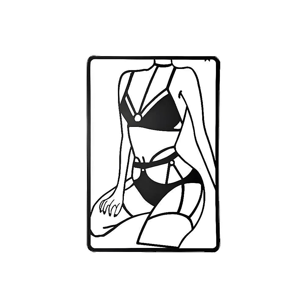 3pc Modern Metal Wall Art Decor Abstract Minimalist