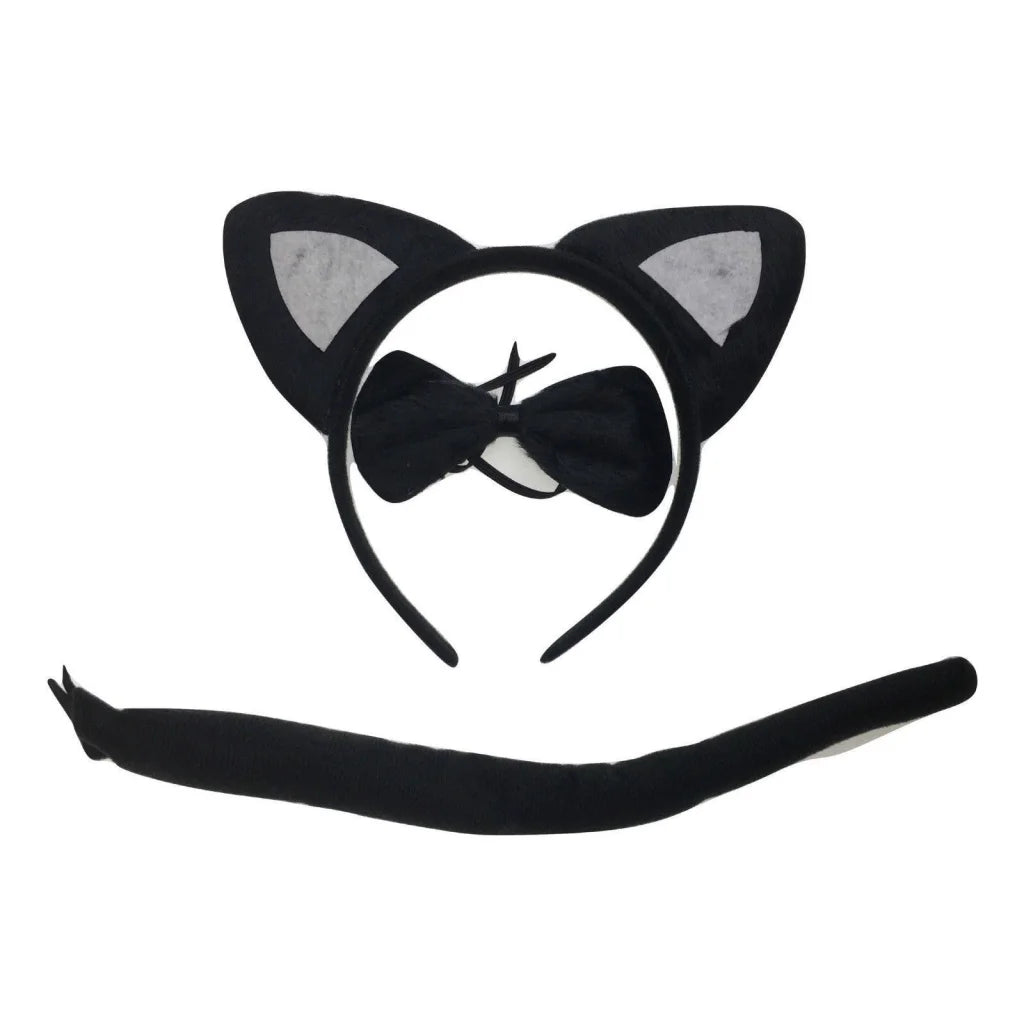3pcs Set Animal Costume Dress Up Party Bow Tie Tail Ears