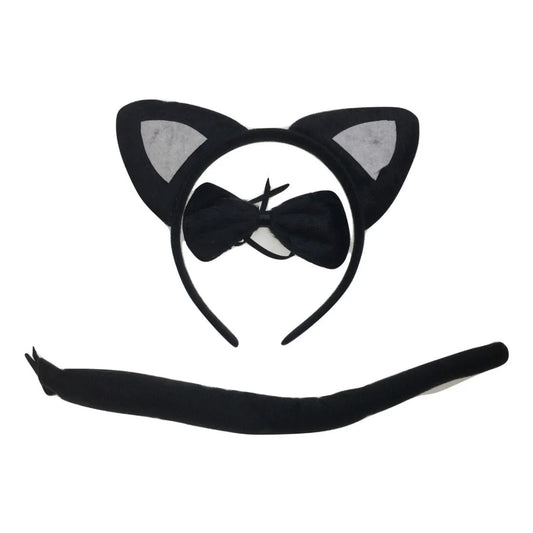 3pcs Set Animal Costume Dress Up Party Bow Tie Tail Ears